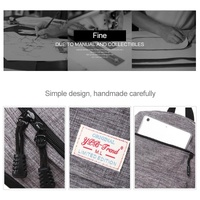 Versatile Canvas Laptop Backpack for 13-15 Inch - 36x25x10cm - Grey thumbnail