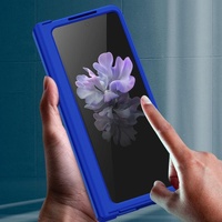 Foldable Skin Feel Case for Samsung Galaxy z Fold 4 / 5g - Dark Green thumbnail