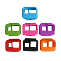 Silicone Border Frame Mount for Gopro Hero5 - Protective Cover - Blue thumbnail
