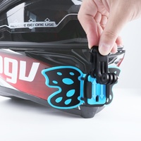 Gopro Helmet Mount Adapter - Butterfly Design - Blue thumbnail