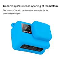 Silicone Protective Case with Lens Cap for Insta360 Ace - Blue thumbnail