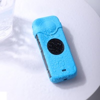 Silicone Case with Lens Cover for Insta360 one X2 - Full Body Dust Proof - Blue thumbnail