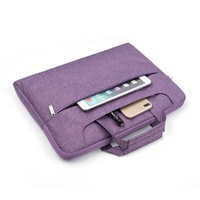 11.6 Inch Laptop Bag - Portable one Shoulder Zipper for Macbook Samsung Sony Dell Alienware Chuwi Asus Hp - Purple thumbnail