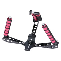 Multifunctional Camera Shoulder Mount For Dslr / Video Camera With Red Handles thumbnail
