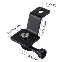 Universal Motorcycle Mount for Action Cameras - Red thumbnail