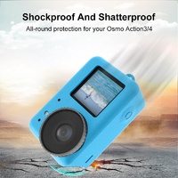 Protective Silicone Case with Lens Cap - Red thumbnail