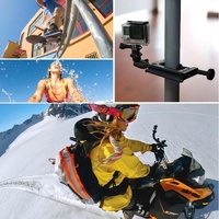 Universal Tripod Mount for Action Cameras - Red thumbnail