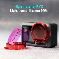 Round Lens Filter for Dji Action Camera - Red thumbnail