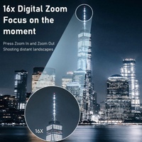 Hd 720p Recording Flip Screen Digital Camera with Interchangeable Lens and Infrared Lens - White thumbnail
