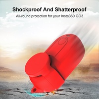 Silicone Case with Lens Cover for Insta360 Go 3 - White thumbnail