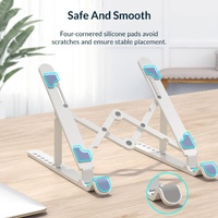 Portable Laptop Stand - Foldable - White thumbnail