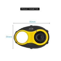 Mini Keychain Digital Camera for Kids - 5mp 1.5 Screen Gift - Yellow thumbnail