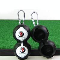 2-pack Golf Silicone Double-ball Protection Sleeves - Yellow thumbnail