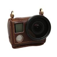 Genuine Leather Protective Case for Gopro Hero4 with Litchi Texture and Sling thumbnail