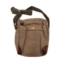 FIB Explorer Canvas Cross Body Travel Bag - Khaki thumbnail