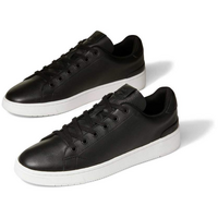 TOMS Classic Mens TRVL LITE Leather Sneakers Shoes Runners Skate - Black - US 8 thumbnail