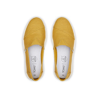 TOMS Womens Canvas Slip On Shoes Sneakers Flats Alpargata Espadrilles - Mustard - US 8 thumbnail