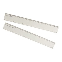 Bio Ruler 30cm Eco Friendly Biodegradable Corn Starch School Office - White thumbnail