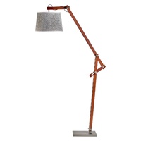 156cm Large Bamboo Floor Lamp Modern Vintage Wooden Light Antique Shade - Cherry thumbnail