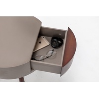 Florence Tripod Lamp Shelf Storage Drawer Bed Side Table Light w/ USB Charger thumbnail