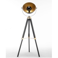 Premium Tripod Spotlight Lamp Nautical Designer Extendable Light - Matte Black thumbnail
