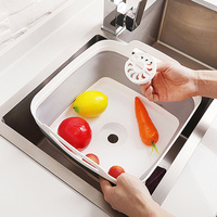 Collapsible Strainer Foldable Fruit Veggies Wash Colander Travel Storage Basket thumbnail
