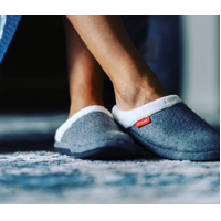 ARCHLINE Orthotic Slippers Slip On Arch Scuffs Orthopedic Moccasins - Grey Marle - EUR 35 thumbnail