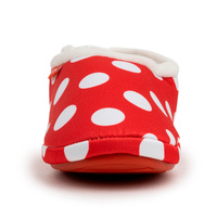 ARCHLINE Orthotic Slippers CLOSED Back Scuffs Moccasins Pain Relief - Red Polka Dots - EUR 43 (Womens 12 US) thumbnail