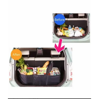 Deluxe Collapsible Car Boot Organiser with Cooler Bag Trunk Storage Bag Folding thumbnail