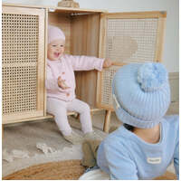 Ponchik Babies + Kids Bear Beanie Hat Warm Winter - Love - 3-12 Months thumbnail