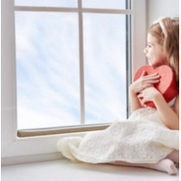 DUAL DRAFT STOPPER Double Sided Snake Wind Air Door Guard Cover Weather Seal thumbnail