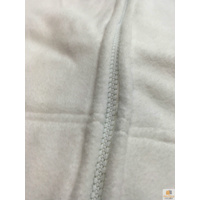 WHITE POLAR FLEECE VEST Thick Casual Wear Warm Winter Plain Fleecy Jacket - White - X-Small thumbnail