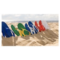 ARCHLINE Flip Flops Orthotic Thongs Arch Support Shoes Footwear - White/Red - EUR 40 thumbnail