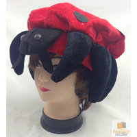 LADYBUG HAT Animal Novelty Cap Party Wear Fancy Dress Costume Accessory thumbnail
