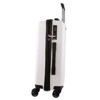 Pierre Cardin Inspired Milleni Cabin Luggage Bag Travel Carry On Suitcase 54cm (39L) - White thumbnail