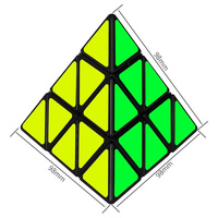 Educational Toy Triangle Speed Cube Pyramid Brain Teaser Puzzle Magic thumbnail