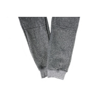 Mens Skinny Track Pants Joggers Trousers Gym Casual Sweat Cuffed Slim Trackies Fleece - Heather Grey - S thumbnail