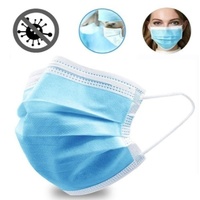 100x Disposable SURGICAL MASKS Face Guard Dust Mouth 3 Ply Air Purifying thumbnail