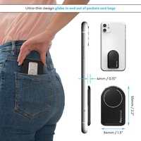 phonetag - Multi-View Phone Stand with Magnetic Ring Holder Universal (Black) thumbnail