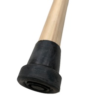 93cm WOODEN WALKING STICK Wood Cane Pole Carved Varnished Deluxe Sturdy - Beige thumbnail