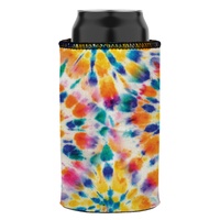 Rainbow Spiral Tie-Dye Stubby Cooler - Standard thumbnail