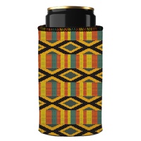 Ghana Kente Stubby Cooler - Standard thumbnail