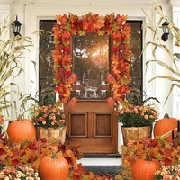 2M Artificial Fall Maple Leaf Garland thumbnail