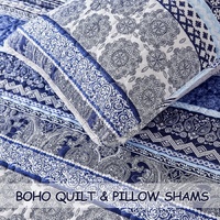 Sophisticated Quilted Coverlet and Pillowcases Set: A Timeless Addition - Queen size thumbnail