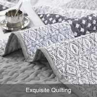 Bespoke Quilted Bedspread and Pillowcases Set: Tailored Luxury for Your Home - Queen size thumbnail
