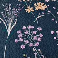 Abstract Quilted coverlet and pillowcovers set: Unique and Artistic - Queen size thumbnail