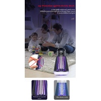 Black 360° Electric Mosquito Killer Lamp - UV Light Insect Zapper with Digital Display for Indoor and Outdoor Use thumbnail