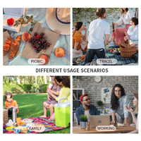 Grey Waterproof Insulated Lunch Bag - Leakproof Thermal Cooler for Food and Drinks thumbnail