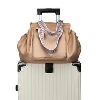 Brown Convertible Multifunctional Baby Cradle Travel Bag - Women's Backpack, Shoulder Bag, Mummy Bag with Expandable Storage thumbnail