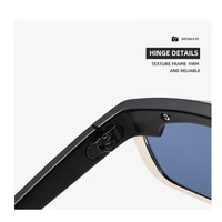 Grey lenses with brown rim Trendy Curved Sunglasses – Cat Eye Design UV Protection Stylish Glare-Blocking Shades thumbnail